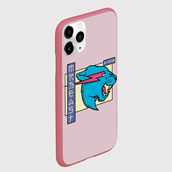 Чехол iPhone 11 Pro матовый Mr Beast Japan Full Print, цвет: 3D-малиновый — фото 2
