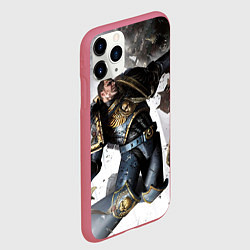 Чехол iPhone 11 Pro матовый Космодесантник в деле Арт, цвет: 3D-малиновый — фото 2