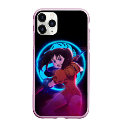 Чехол iPhone 11 Pro матовый DIANE SEVEN DEADLY SINS NEON ДИАНА, цвет: 3D-розовый