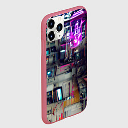 Чехол iPhone 11 Pro матовый Инженерия, цвет: 3D-малиновый — фото 2