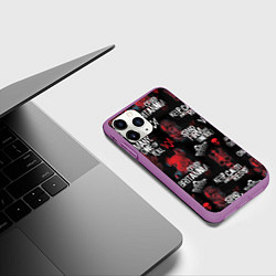Чехол iPhone 11 Pro матовый WATCH DOGS LEGION REVOLUTION PATTERN, цвет: 3D-фиолетовый — фото 2