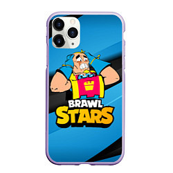 Чехол iPhone 11 Pro матовый GROM ART BRAWL STARS, цвет: 3D-светло-сиреневый