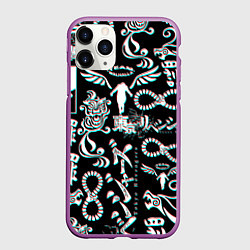 Чехол iPhone 11 Pro матовый ТОКИЙСКИЕ МСТИТЕЛИ ГЛИТЧ, GLITCH