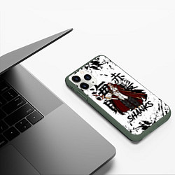 Чехол iPhone 11 Pro матовый SHANKS ONE PIECE, цвет: 3D-темно-зеленый — фото 2