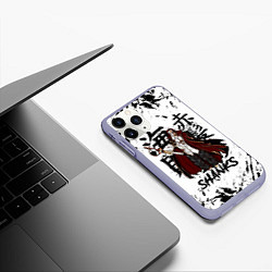 Чехол iPhone 11 Pro матовый SHANKS ONE PIECE, цвет: 3D-светло-сиреневый — фото 2