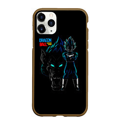 Чехол iPhone 11 Pro матовый Dragon Ball Z Dark