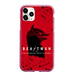 Чехол iPhone 11 Pro матовый BEASTMAN BERSERK БЕРСЕРК, ПРОКЛЯТИЕ, цвет: 3D-малиновый