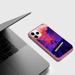 Чехол iPhone 11 Pro матовый Disco art, цвет: 3D-малиновый — фото 2