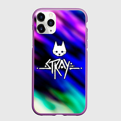 Чехол iPhone 11 Pro матовый Stray, цвет: 3D-фиолетовый