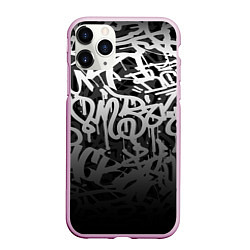 Чехол iPhone 11 Pro матовый GRAFFITI WHITE TAGS ГРАФФИТИ