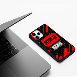Чехол iPhone 11 Pro матовый RED DEAD REDEMPTION 2 Графика, цвет: 3D-черный — фото 2