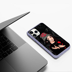 Чехол iPhone 11 Pro матовый Слава Мэрлоу арт, цвет: 3D-светло-сиреневый — фото 2