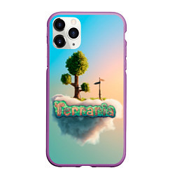 Чехол iPhone 11 Pro матовый Облако в Террарии, цвет: 3D-фиолетовый