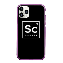 Чехол iPhone 11 Pro матовый SC - SARCASM 75 САРКАЗМ, цвет: 3D-фиолетовый