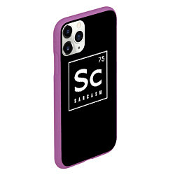 Чехол iPhone 11 Pro матовый SC - SARCASM 75 САРКАЗМ, цвет: 3D-фиолетовый — фото 2