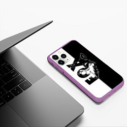 Чехол iPhone 11 Pro матовый FOX Лис, цвет: 3D-фиолетовый — фото 2