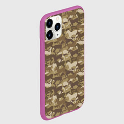 Чехол iPhone 11 Pro матовый Бегущие Дикие Лошади, цвет: 3D-фиолетовый — фото 2