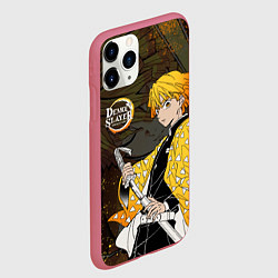 Чехол iPhone 11 Pro матовый ТОМИОКА SLAYER КЛИНОК, цвет: 3D-малиновый — фото 2