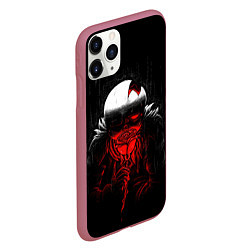 Чехол iPhone 11 Pro матовый UNDERTALE SANS BLOOD ROSE, цвет: 3D-малиновый — фото 2