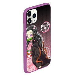 Чехол iPhone 11 Pro матовый НЕЗУКО NEZUKO SLAYER, цвет: 3D-фиолетовый — фото 2