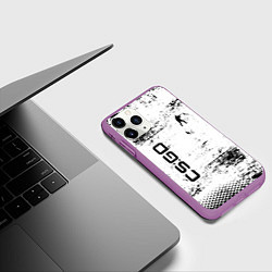 Чехол iPhone 11 Pro матовый Кс го : cs go, цвет: 3D-фиолетовый — фото 2