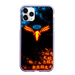 Чехол iPhone 11 Pro матовый ОГНЕННЫЙ WALHALLA TEAM TOKYO REVENGERS, цвет: 3D-светло-сиреневый