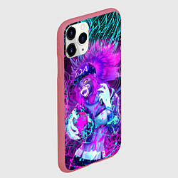 Чехол iPhone 11 Pro матовый KDA NEON DRAGON LEAGUE OF LEGENDS, НЕОНОВЫЕ БРЫЗГИ, цвет: 3D-малиновый — фото 2