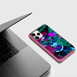 Чехол iPhone 11 Pro матовый KDA NEON DRAGONS LEAGUE OF LEGENDS НЕОНОВЫЕ ДРАКОН, цвет: 3D-малиновый — фото 2