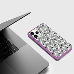 Чехол iPhone 11 Pro матовый Миллионер Millionaire, цвет: 3D-фиолетовый — фото 2