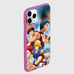 Чехол iPhone 11 Pro матовый KUROKO BASKETBALL КОМАНДА, цвет: 3D-фиолетовый — фото 2