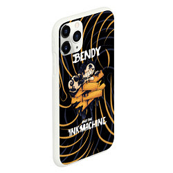 Чехол iPhone 11 Pro матовый Бенди и чернильная машина Bendy and the Ink Machin, цвет: 3D-белый — фото 2