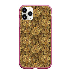 Чехол iPhone 11 Pro матовый Bitcoins