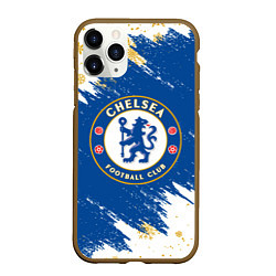 Чехол iPhone 11 Pro матовый НОВОГОДНИЙ ЧЕЛСИ, CHELSEA НОВЫЙ ГОД