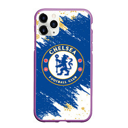 Чехол iPhone 11 Pro матовый НОВОГОДНИЙ ЧЕЛСИ, CHELSEA НОВЫЙ ГОД