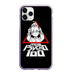 Чехол iPhone 11 Pro матовый Mob Psycho 100 Кагеяма и Ямочки, цвет: 3D-светло-сиреневый