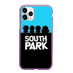 Чехол iPhone 11 Pro матовый Южный парк персонажи South Park