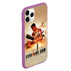 Чехол iPhone 11 Pro матовый Серьёзные Сэмы, цвет: 3D-фиолетовый — фото 2