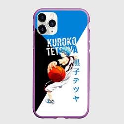 Чехол iPhone 11 Pro матовый Тецуя Куроко - Баскетбол Куроко, цвет: 3D-фиолетовый