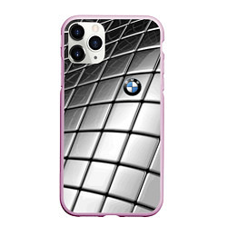 Чехол iPhone 11 Pro матовый BMW pattern 2022, цвет: 3D-розовый