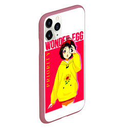 Чехол iPhone 11 Pro матовый Priority Wonder Egg, цвет: 3D-малиновый — фото 2