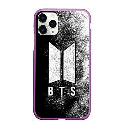 Чехол iPhone 11 Pro матовый BTS ЧБ, цвет: 3D-фиолетовый