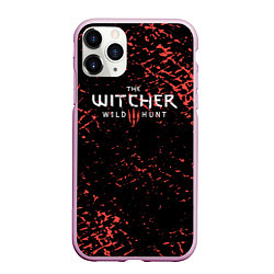 Чехол iPhone 11 Pro матовый Дикая охота ведьмак, цвет: 3D-розовый