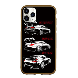 Чехол iPhone 11 Pro матовый NISSAN 300 ZX 350Z 370Z JDM STYLE, цвет: 3D-коричневый