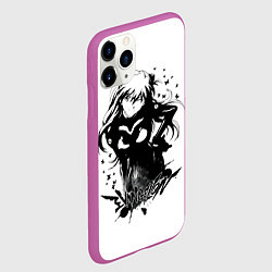 Чехол iPhone 11 Pro матовый Евангелион - Ева, цвет: 3D-фиолетовый — фото 2