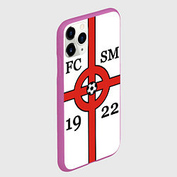 Чехол iPhone 11 Pro матовый FCSM-1922, цвет: 3D-фиолетовый — фото 2
