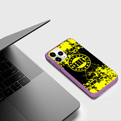 Чехол iPhone 11 Pro матовый 9 грамм бастаз рекордс, цвет: 3D-фиолетовый — фото 2