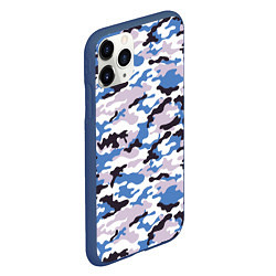 Чехол iPhone 11 Pro матовый Модный Красочный Камуфляж, цвет: 3D-тёмно-синий — фото 2