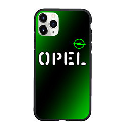 Чехол iPhone 11 Pro матовый ОПЕЛЬ Opel 2, цвет: 3D-черный