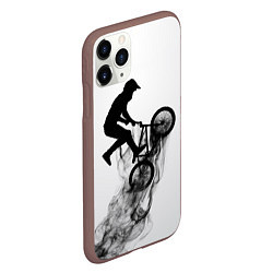 Чехол iPhone 11 Pro матовый ВЕЛОСПОРТ BMX Racing, цвет: 3D-коричневый — фото 2