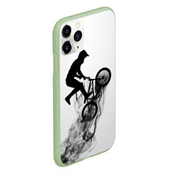 Чехол iPhone 11 Pro матовый ВЕЛОСПОРТ BMX Racing, цвет: 3D-салатовый — фото 2